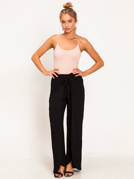 Ava and Ever Black Beach Pants Pacey 